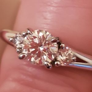 Moissanite Fire Ring